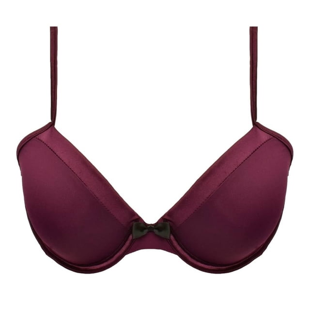 Brasier Ilusión Satín Vino Talla 38B