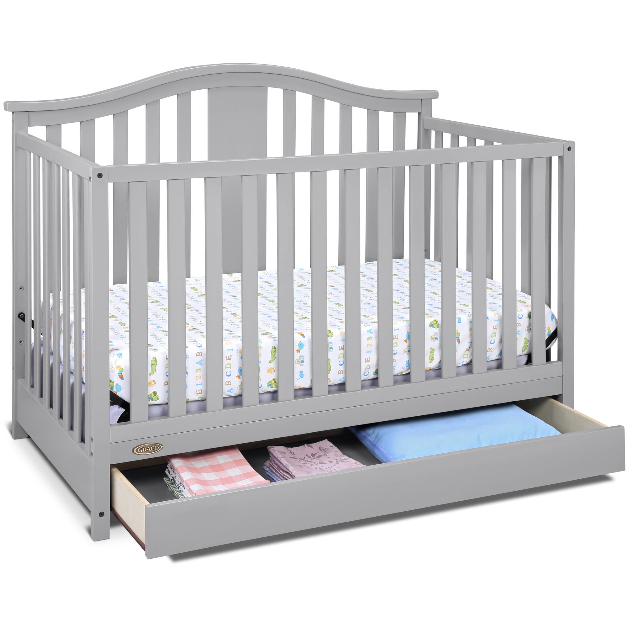 graco grey crib