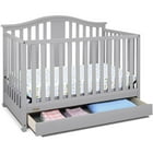 Graco Solano 4 in 1 Convertible Crib with Drawer Pebble Gray