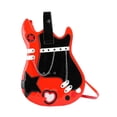 thumbnail image 3 of TISHITA Sac à Dos en Forme de Guitare Mode Créative Cuir PU pour Travail Vacances Rouge, 3 of 8