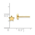 thumbnail image 3 of 14K Yellow Gold Earring Button Women'S 5 mm Polished Star Post Earrings, 3 of 3