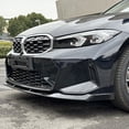 thumbnail image 3 of Ikon Motorsports Front Bumper Lip Compatible With 2023-2025 BMW G20 3 Series with M Sport Bumper M340i, M Performance Style Gloss Black 2PC Front Lip Spoiler Splitter Protector Lower Chin Diffuser, 3 of 9