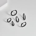 thumbnail image 5 of Cterwk 3 Pairs 14K Gold Plated Huggie Hoop Earrings for Women Men, Minimalist Gold Huggie Hoop Earrings, Black, 5 of 5