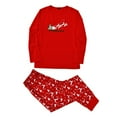 thumbnail image 3 of Family Matching Pajamas Christmas Jammies Clothes Cotton Holiday Nightwear Household Sleepwear Sets Long Sleeve Pjs, 3 of 7