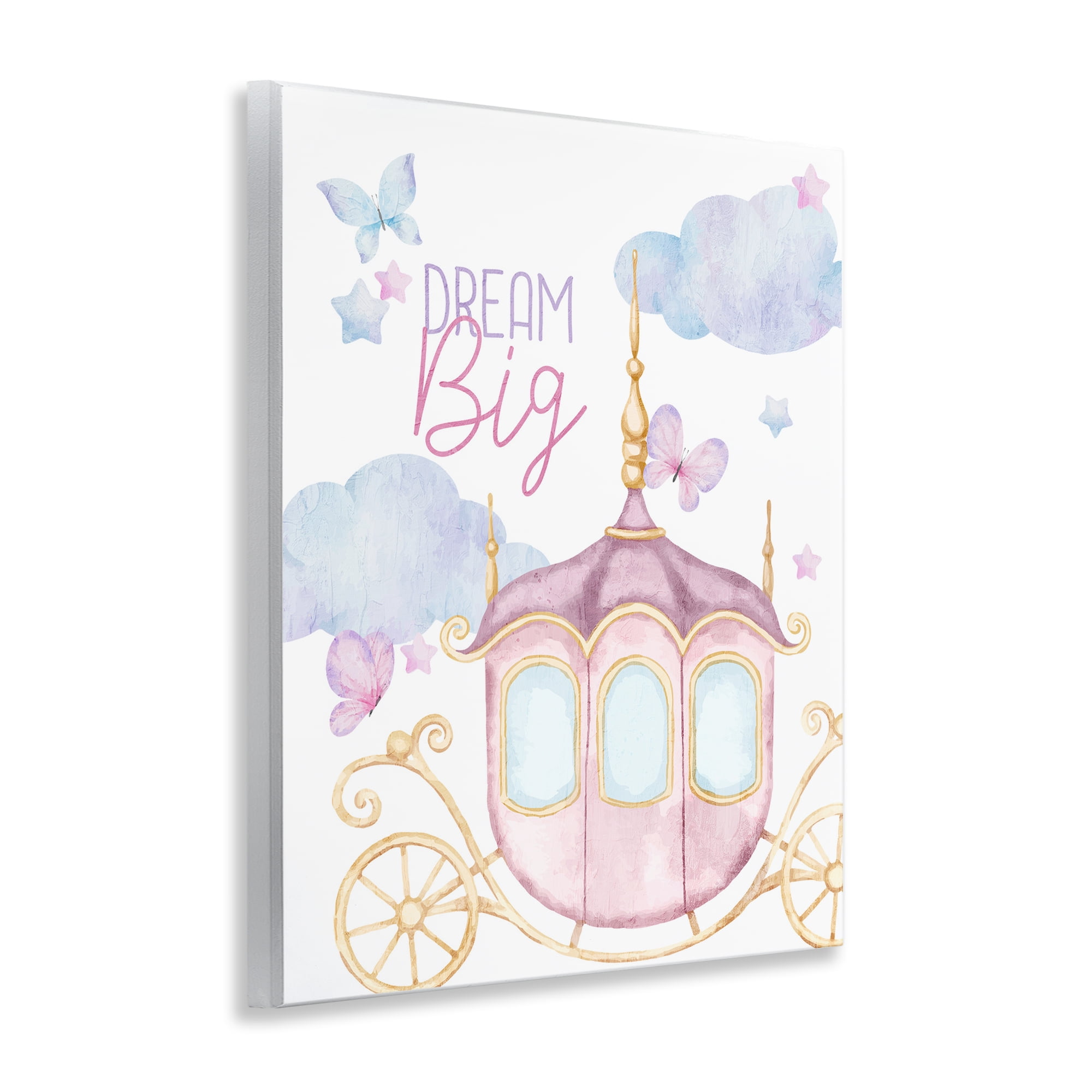 Dream Big Fantasy Carriage Wall Plaque Art, design by Kim Allen