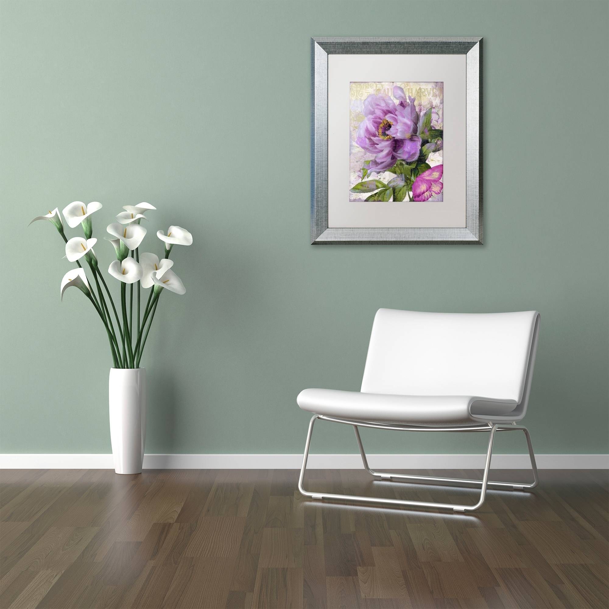 Trademark Fine Art "July" Canvas Art by Color Bakery White Matte, Silver Frame
