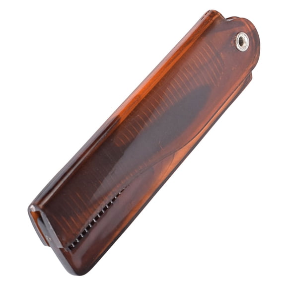 LOLIPPYY Men's Brown Foldable Hair Comb with Anti Static Fine Teeth for Smooth Styling
