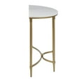 thumbnail image 5 of Pemberly Row Modern Metal and Marble Console Table in Gold/White, 5 of 8