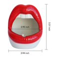 thumbnail image 2 of 2X   Cactus Pot,Ceramic Small Flower Plants Containers Sexy Big Lips Planter for Home , Red, 2 of 8