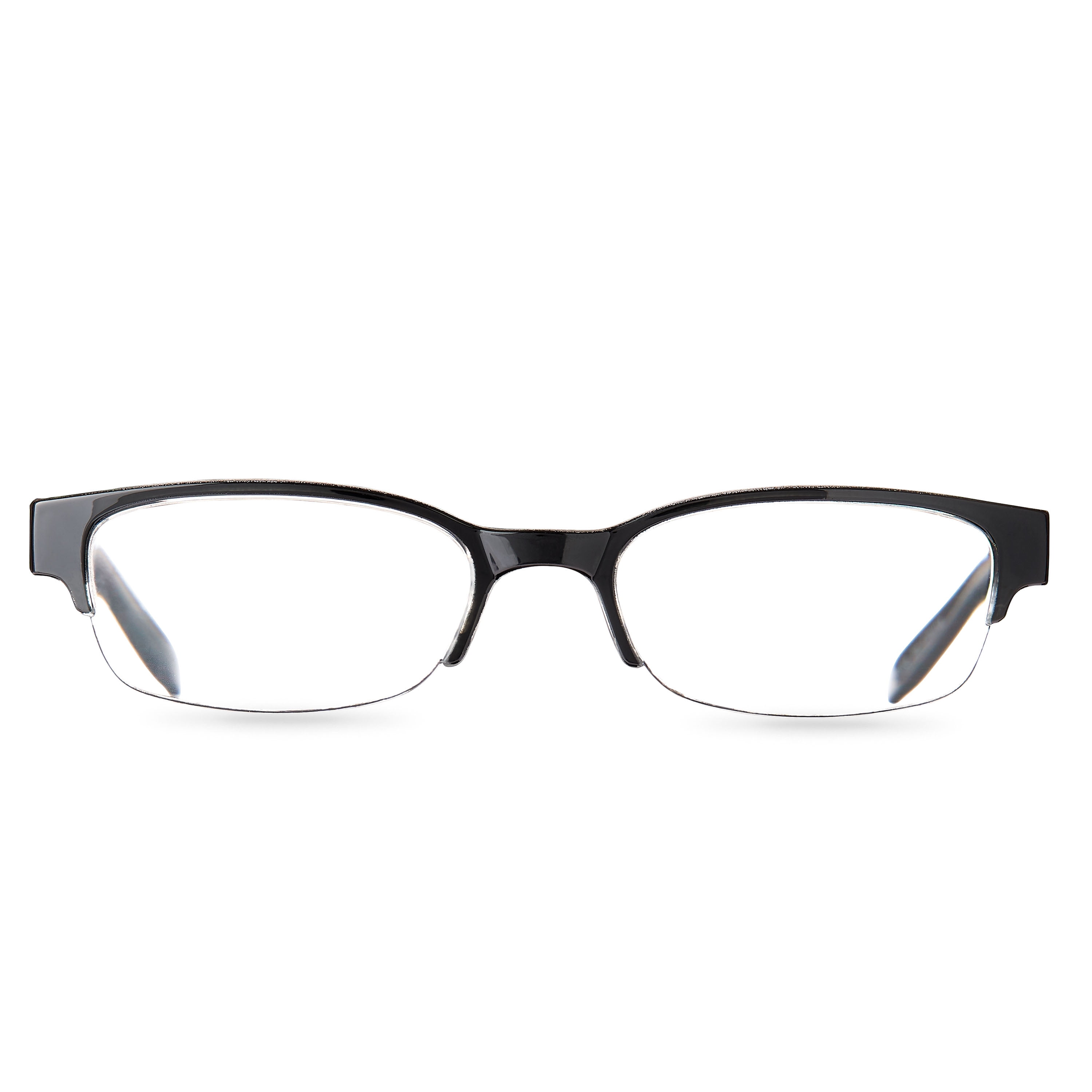 (2 pack) Equate Women's Rose Reading Glasses with Case, Black, +1.25