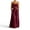 Wine, variant on CHUMUD Womens Sets 2 Piece Outfits Skirts Summer Trendy Spaghetti Strap Ruffled Crop Top & High Waist Maxi Skirt Casual Going Out Vacation