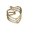 thumbnail image 3 of Stainless Steel Cock Ring, Heart Shape Penis Ring Sex Toy for Men, Gold, 3 of 6