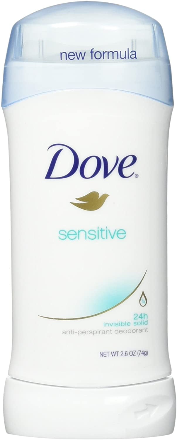 Dove AntiPerspirant Deodorant, Sensitive Skin 2.60 oz (Pack of 2