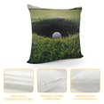 thumbnail image 4 of Chilfamy Golf Course Throw Pillow Cover Golf Ball Near Hole Decorative Pillow Case Cushion Cover Decor Pillowcase for Home White, 4 of 5