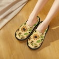 thumbnail image 6 of Fotbe Sunflowers Pattern Women's Fuzzy Slippers Plush Slippers Fluffy Winter House Shoes Indoor and Outdoor-Medium, 6 of 8