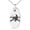 Silver, variant on Stainless Steel Iconic Pirate Crossbones Skull Engraved Small Oval Charm Pendant Necklace