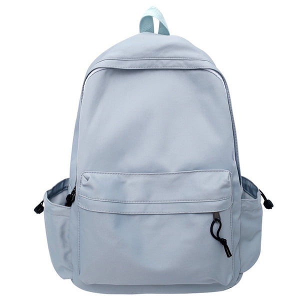 High School Students College Shoulder Bag Solid Color Women's Backpack