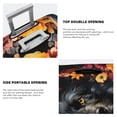 thumbnail image 3 of Fuzoiu Colorful Floral Black Dog Print Suitcase Cover,Washable Luggage Covers for Suitcase,Elastic Luggage Protector Cover,Scratch Resistant Travel Suitcase Covers-Medium, 3 of 7