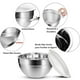 thumbnail image 4 of Bowls de Cocina, Juego de Bowl Acero Inoxidable con Tapa Hermética, 7pcs Tazones para Mezclar, Boles Mezcladores para Ensalada, Cuencos de Mezcla Apilables Ideal para Cocinar, Hornear y Preparar, 4 of 9