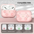 thumbnail image 6 of Allytechgroup Cute Case for Apple Airpods Pro 2nd Generation 202, Shockproof & Dustproof Earpods Case with Keychain, Soft Silicone Protective Cover Compatible with Apple Airpods Pro 2nd Gen,Pink, 6 of 7