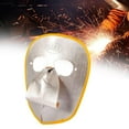 thumbnail image 3 of Máscara de soldadura de cuero antisalpicaduras para trabajadores de soldadura de mecánica, 3 of 8