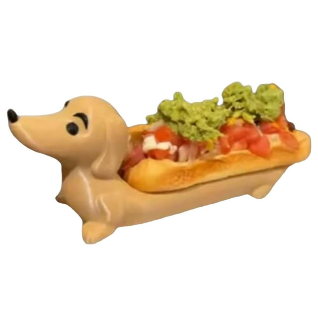Fall Decorations Indoor Clearance Glass Tupperware Sets With Lids Tray Funny Hot Dogs Serving Tray Candy Dish Dinner Plate Home Decor Cute Shaped Sandwiches Puppy Dinnerplate Lovers Clearance