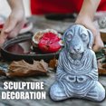 thumbnail image 4 of Décoration de Jardin Statue de Chien en Résine Statue de Chien Méditative Cadeau, 4 of 10