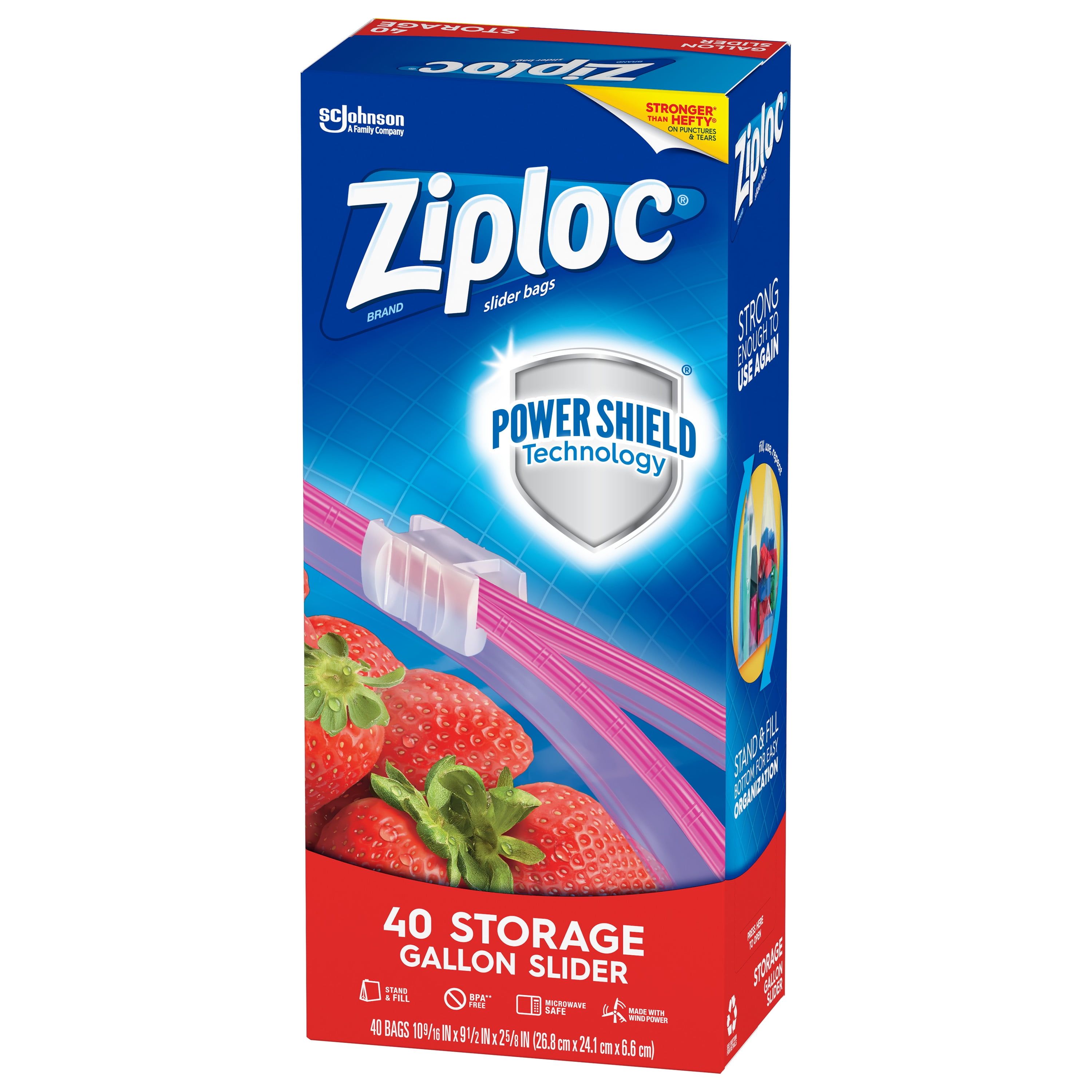 Ziploc Storage Bags Ez Zip Quart - 20 CT 12 Pack – StockUpExpress