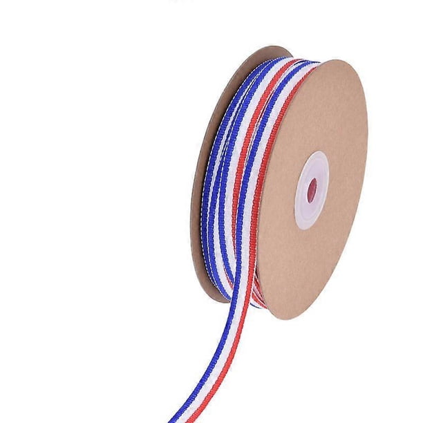 1 Roll Multi-Color Striped Ribbon Delicate Polyester Ribbon For Present Packaging Diy Projects For Party Present Wrapping (10 Yards)