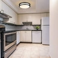 thumbnail image 4 of 13 inch LED Ceiling Lights Matte Black Kitchen Light Fixtures for Bathroom, Dining Room, Living Room, Selectable 2700K/3000K/3500K/4000K/5000K 23W (2 pack), 4 of 11