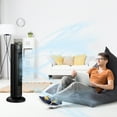 thumbnail image 2 of Fantask 35W 28" Oscillating Tower Fan 3 Wind Speed Quiet Cooling Black, 2 of 10
