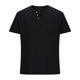 thumbnail image 3 of pstuiky camisetas para hombre, Blusas y camisas casuales de manga corta con cuello en V y botones de color liso para hombre camisetas de hombre xxl, 3 of 5
