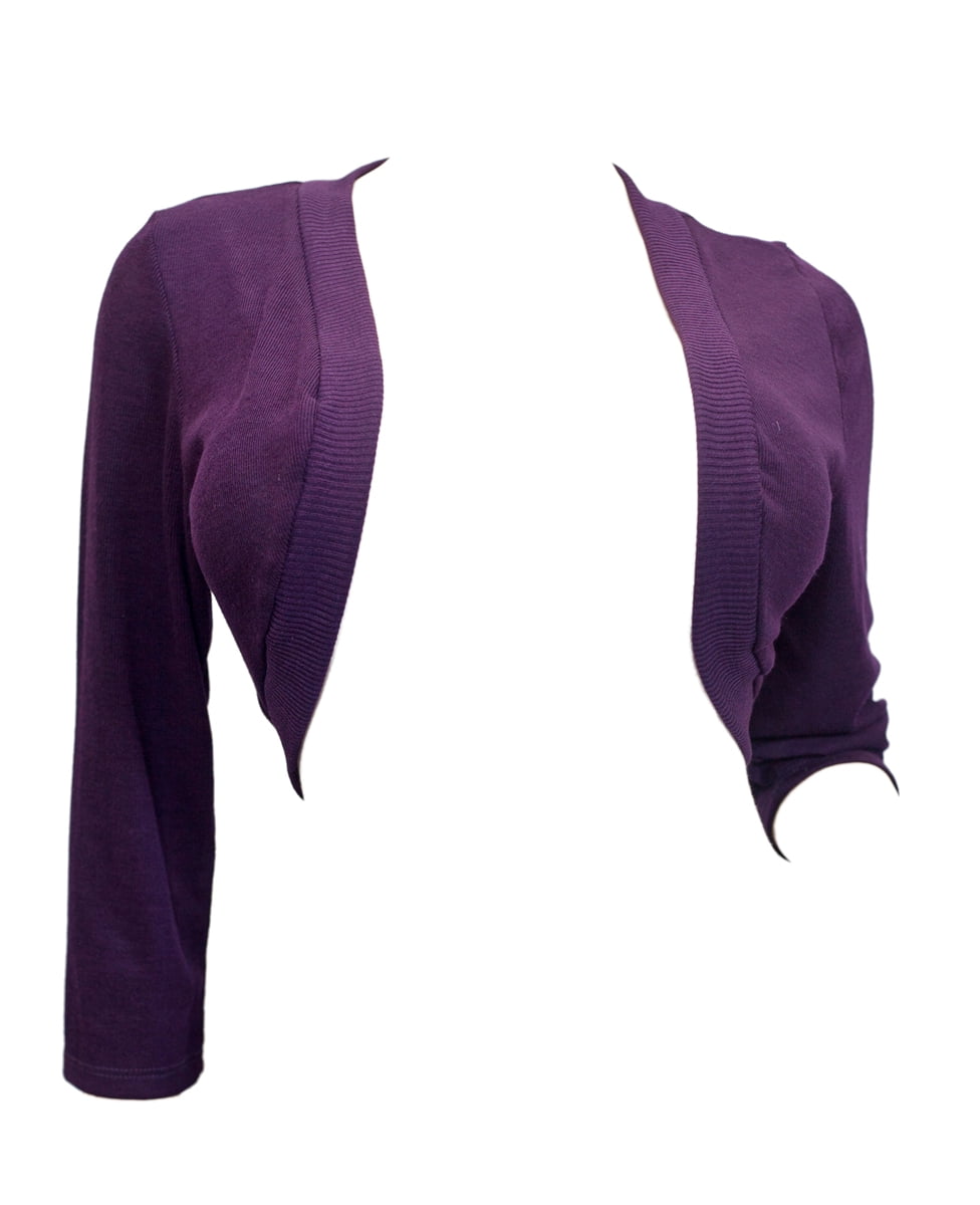 purple bolero shrug