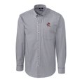 thumbnail image 2 of Men's Cutter & Buck Charcoal Louisville Cardinals Easy Care Stretch Gingham Long Sleeve Button-Down Shirt, 2 of 3