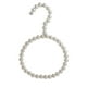 thumbnail image 2 of Percha de ropa con cuentas de perlas de 12 cm para abrigos, bufandas, corbatas, calcetines, calcetines de seda, gancho de aro Blanco sin Bowknot, 2 of 6