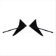 thumbnail image 1 of Front Bumper Side Spoiler Trim Sticker for A90 A91, 1 of 5