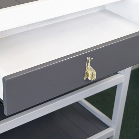 Masteelf Brass Gold Drawer Handles Antique Snail Shaped Vintage Drawer Dresser Pulls Handles Cabinet Knobs Furniture Hardware for Dresser Cabinet Door Knobs Drawers Hardware