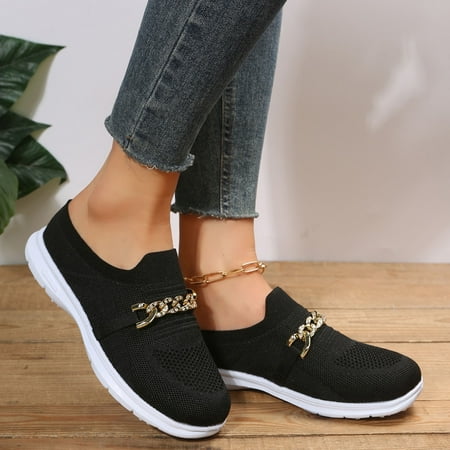 

Vedolay Womens Casual Shoes Women s Shoes Walking Wide Fashion Flat Casual Loafers Gray 7