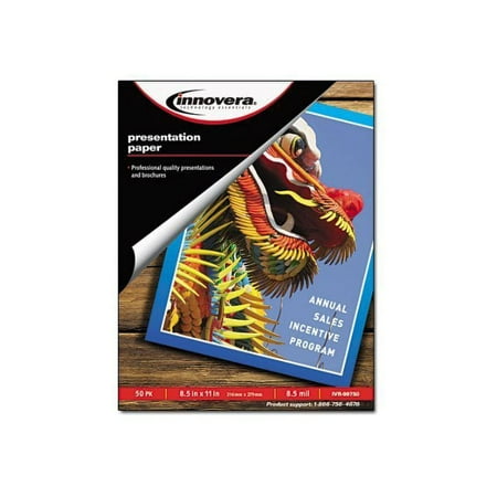 Innovera - 8.5 mil - white - 8.5 in x 11 in 50 sheet(s) presentation paper