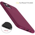 thumbnail image 2 of IBAOLEA Liquid Silicone Case Compatible with iPhone 11 Pro Max 6.5 inch(2019), Gel Rubber Full Body Protection Shockproof Cover Case Drop Protection Case ( ) Wine Red, 2 of 6