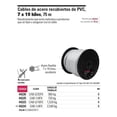 thumbnail image 2 of Cable Acero Recubierto Pvc 3/32' 7x19 Hilos Fiero 44226 Fiero CAB-3/32FX, 2 of 2