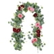 thumbnail image 4 of Arreglo floral de enredaderas artificiales, hebras versátiles de eucalipto sintético Rojo, 4 of 7
