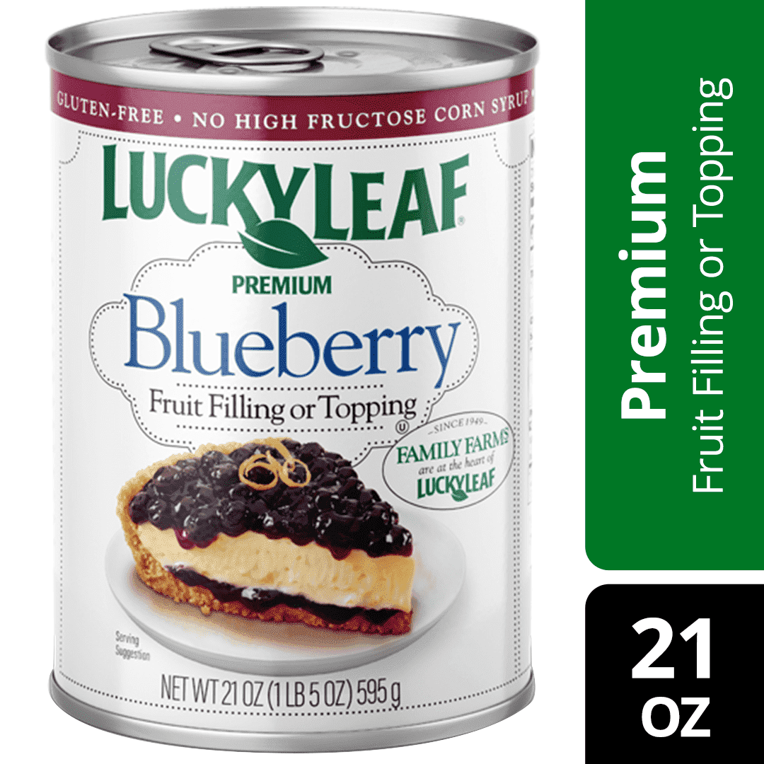 ( 2 Pack ) Lucky Leaf Fruit Filling Or Topping, Premium, Blueberry 21 Oz