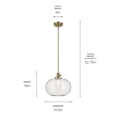 thumbnail image 2 of 43911NBR Kichler Lighting Avery - 1 Light Pendant-14 Inches Tall and 14.5 Inches Wide-Natural Brass Finish, 2 of 4