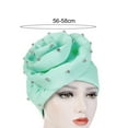 thumbnail image 5 of Zhaomeidaxi Women Turban African Pattern Knot Headwrap Beanie Pre-Tied Bonnet Chemo Cap Hair Loss Hat, 5 of 8