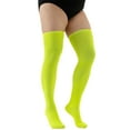 thumbnail image 1 of Oversized Striped Over Knee Socks Plus Size Thigh High Socks XXXXL Bright yellow Plus size, 1 of 6