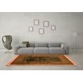 thumbnail image 3 of Ahgly Company Indoor Rectangle Oriental Orange Modern Area Rugs, 6' x 9', 3 of 4