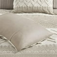 thumbnail image 5 of Pemberly Row 3-piece Cotton Full/Queen Duvet Cover Set with Chenille in Brown, 5 of 15