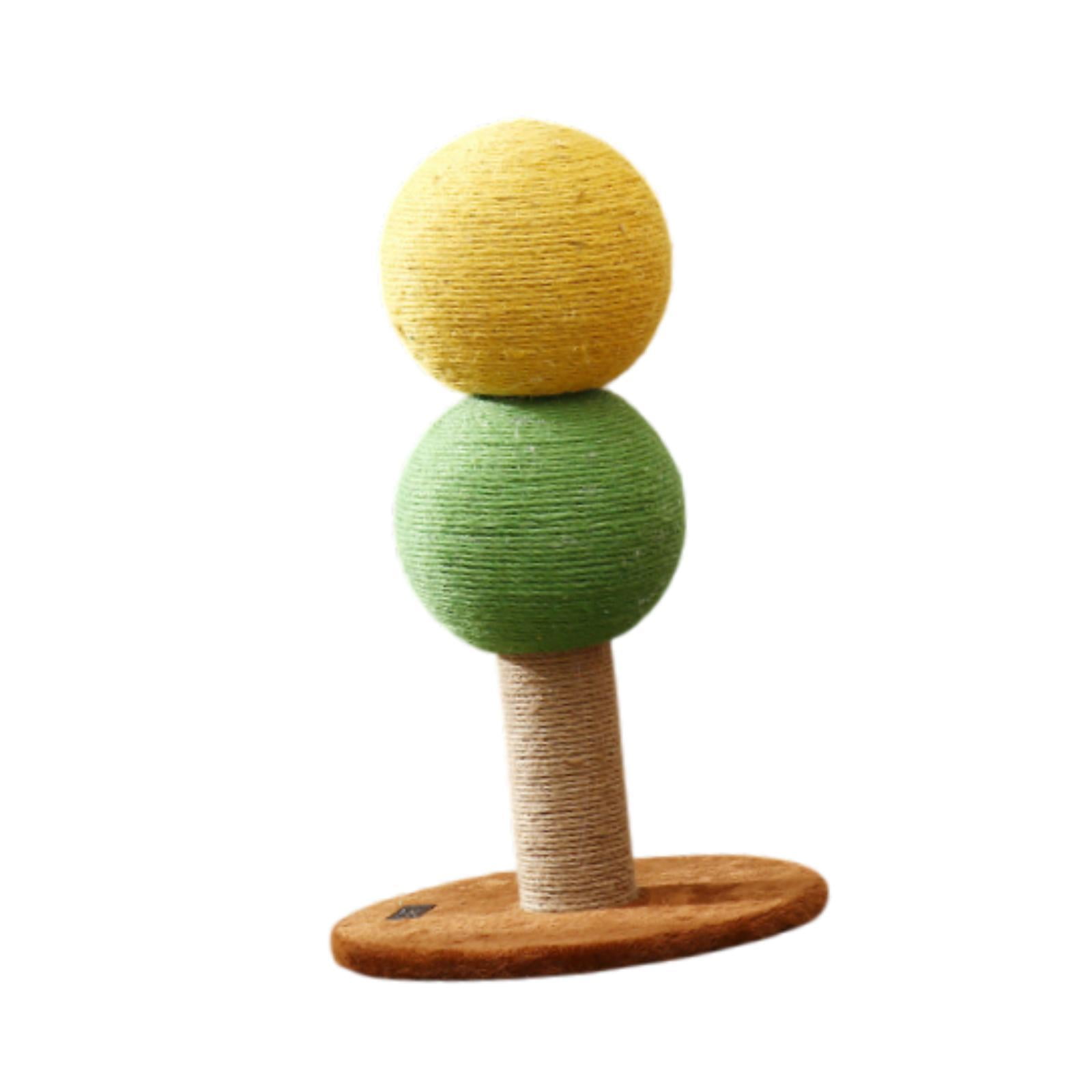 EHJRE Cat Scratching Posts Pet Toys Kitten Scratching Posts Furniture Protectors Kitten Scratching Posts Indoor Cat Sleeping Pet Supplies Double Ball