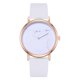 thumbnail image 1 of Reloj femenino informal de moda con correa de cuero de PU Reloj de pulsera de cuarzo comercial (blanco blanco), 1 of 5